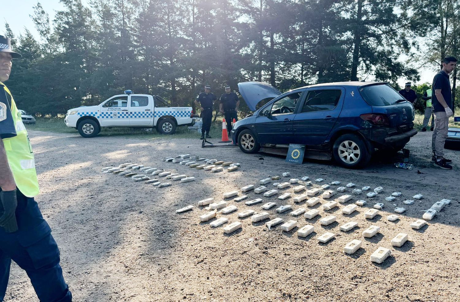 Se incautó importante cargamento de marihuana en San Jaime de la Frontera