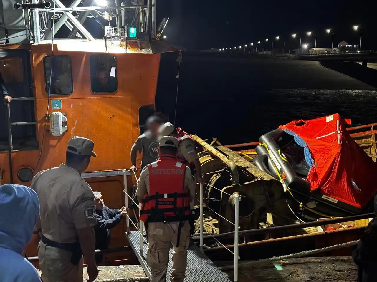 Quequén. Era el destino final de la la embarcación pero no llego a destino