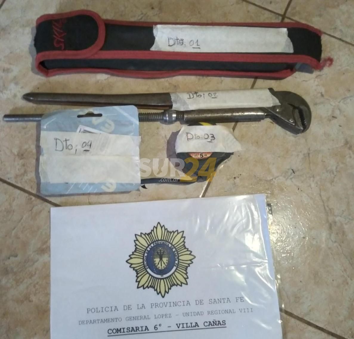 Teodelina: recuperaron herramientas robadas