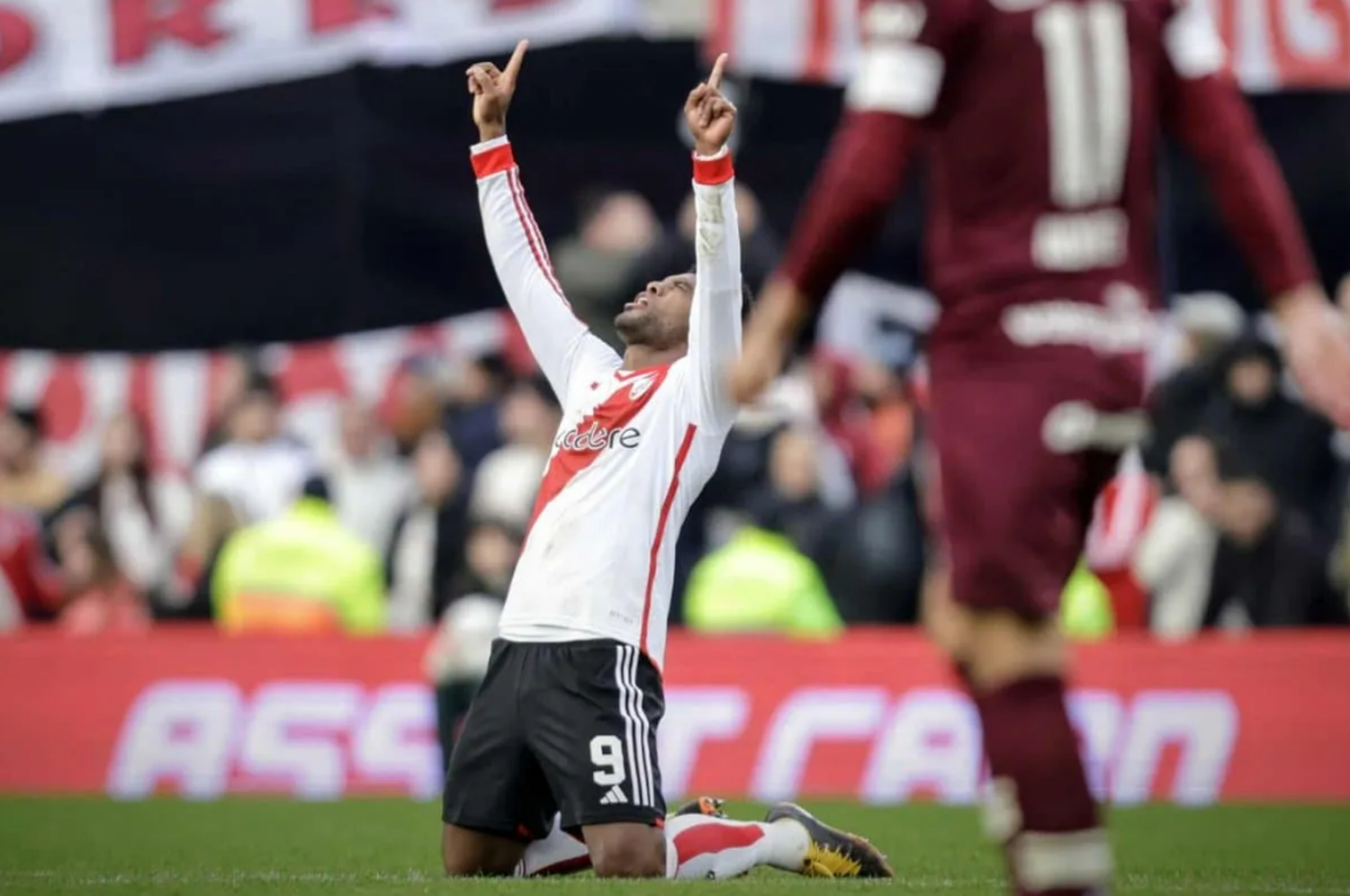 Miguel Borja es el goleador de River en la Liga Profesional con cinco tantos.