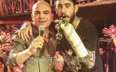La polémica foto de Ulises Bueno con la "Hiena" Barrios, el asesino de Yamila González
