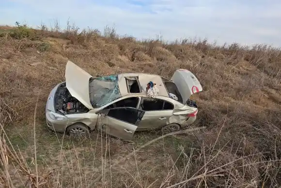 Se les cruzó un animal, perdieron el control del auto y dieron varios vuelcos: una joven pareja viajaba con su hijo de un año