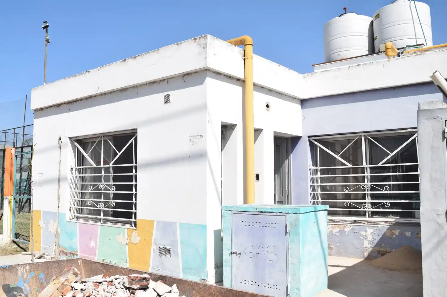 La construcción de la nueva pensión de San Isidro.