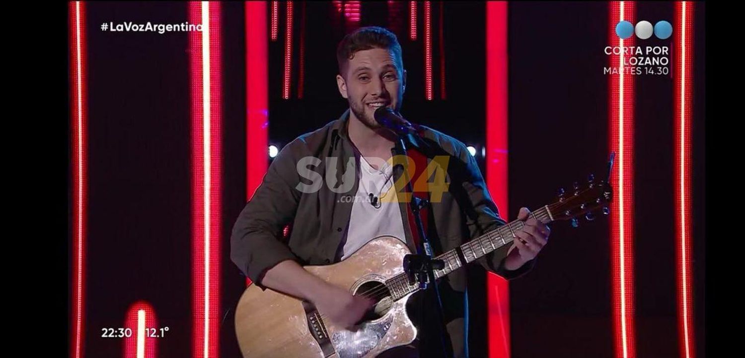 El rufinense Franco Boffa participó en “La Voz Argentina”