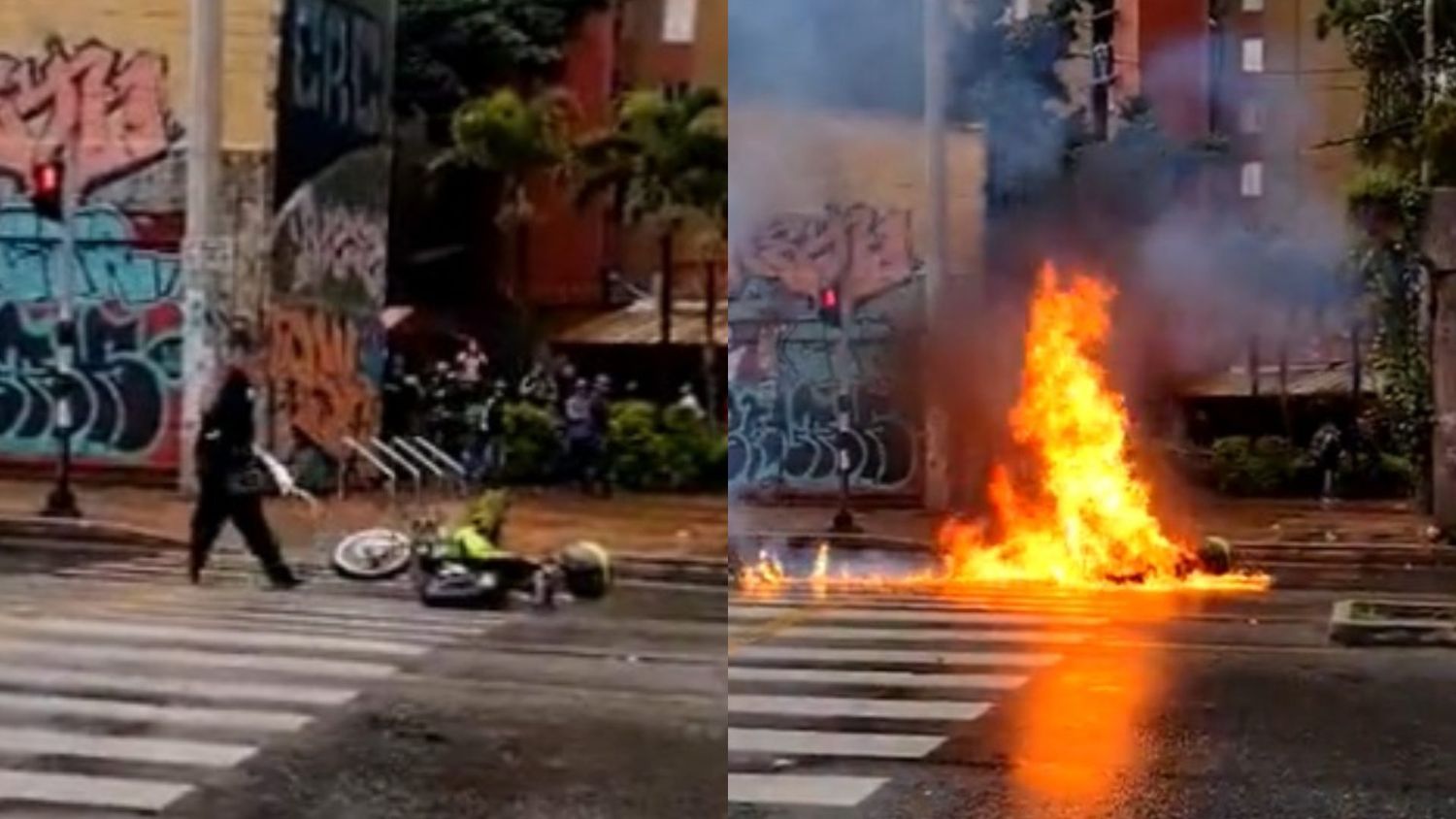¡VARIOS HERIDOS! Disturbios en la Universidad de Antioquia