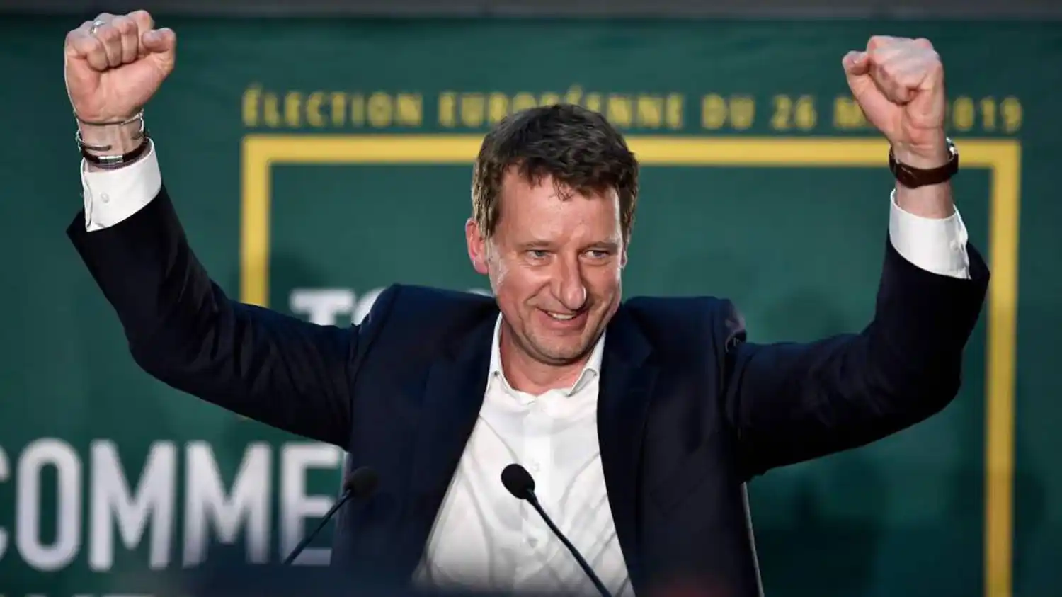 Yannick Jadot, cabeza de lista de Europa Ecología-Los Verdes a las elecciones europeas.