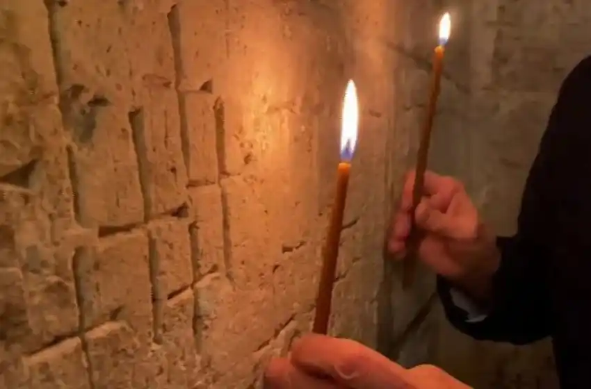 Explican misteriosas cruces en la iglesia del Santo Sepulcro