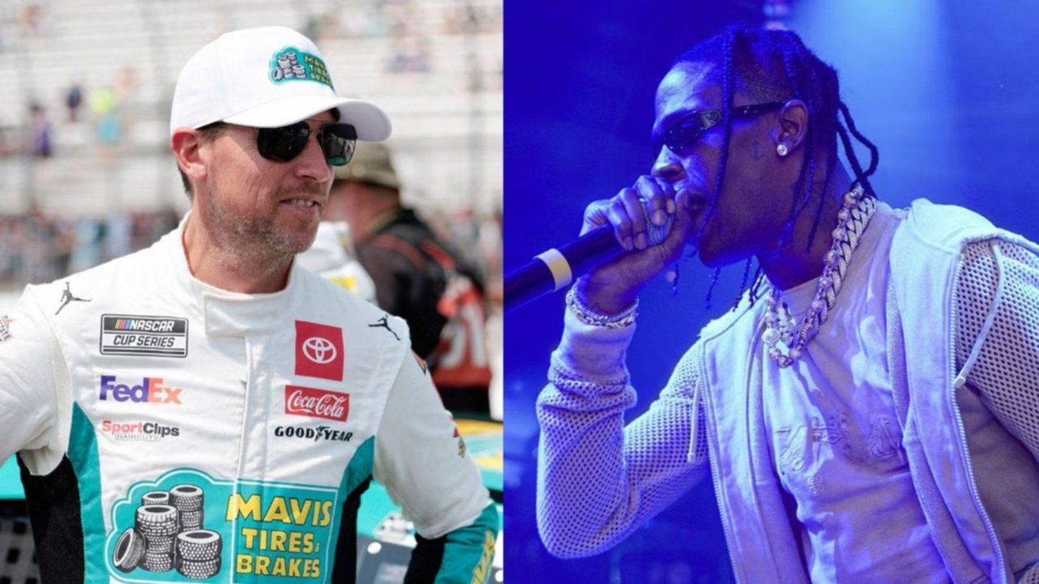 Denny Hamlin salió aterrorizado del concierto de Travis Scott