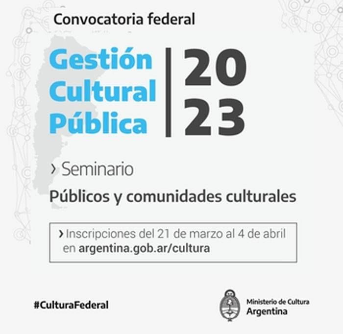 Seminario Virtual para la formación de gestores culturales públicos en políticas de inclusión y accesibilidad
