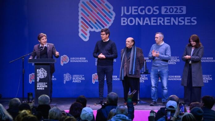 El gobernador Axel Kicillof en la apertura de los Juegos Bonaerenses 2025.