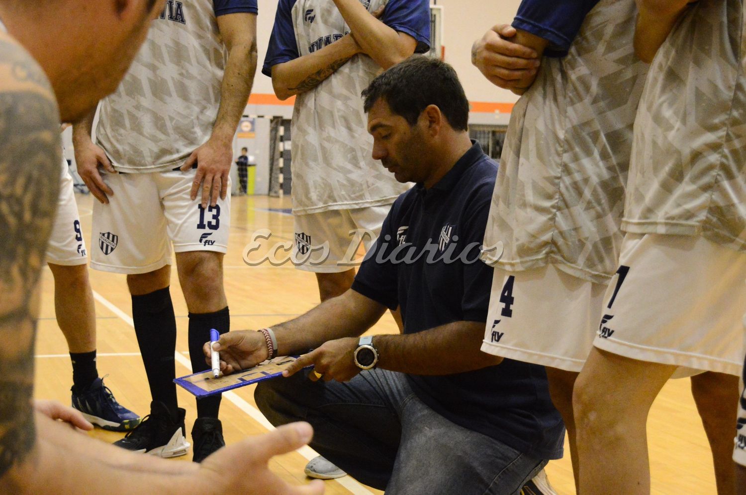El entrenador de Rivadavia. Mauro Mazzucchelli