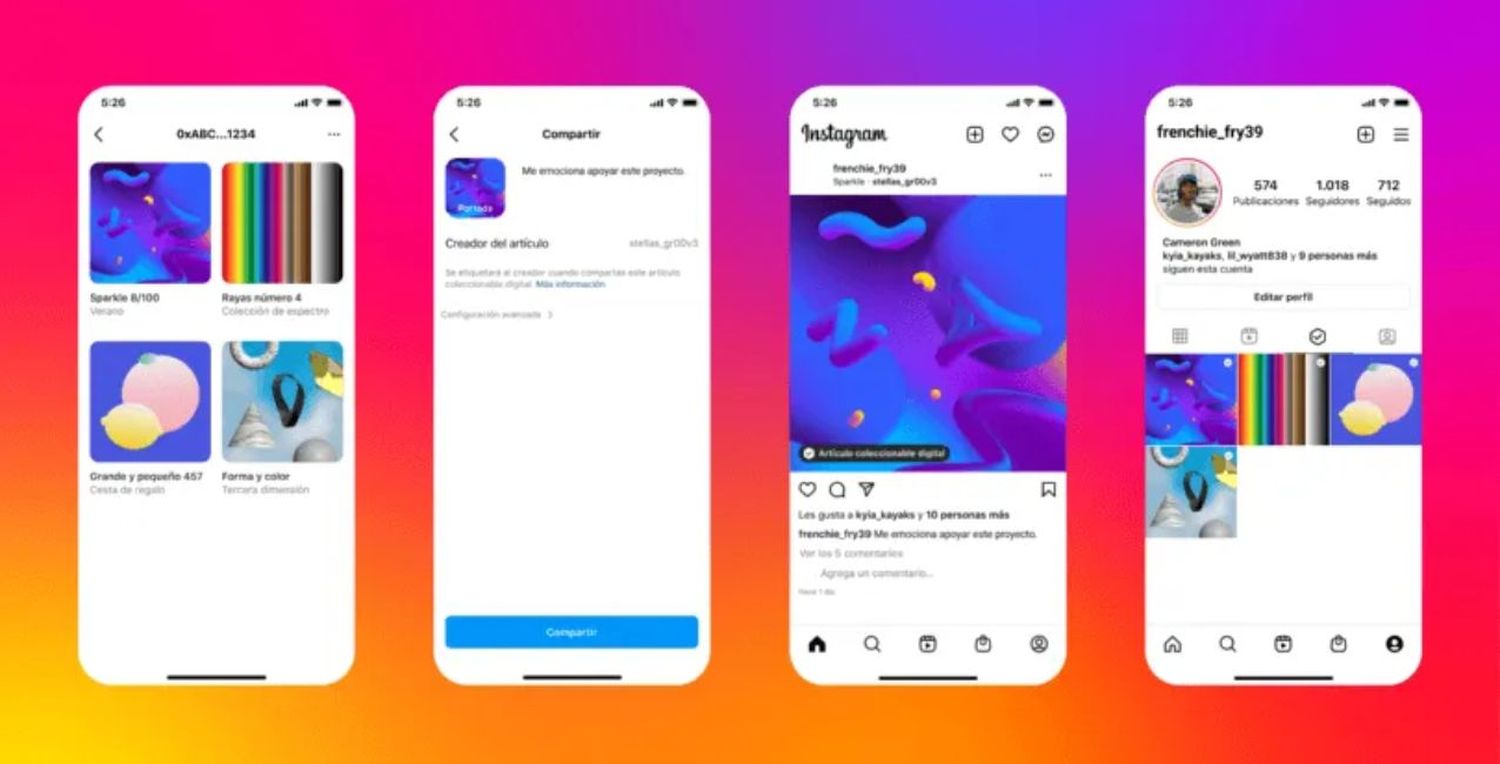 Novedad: Instagram ahora muestra NFTs