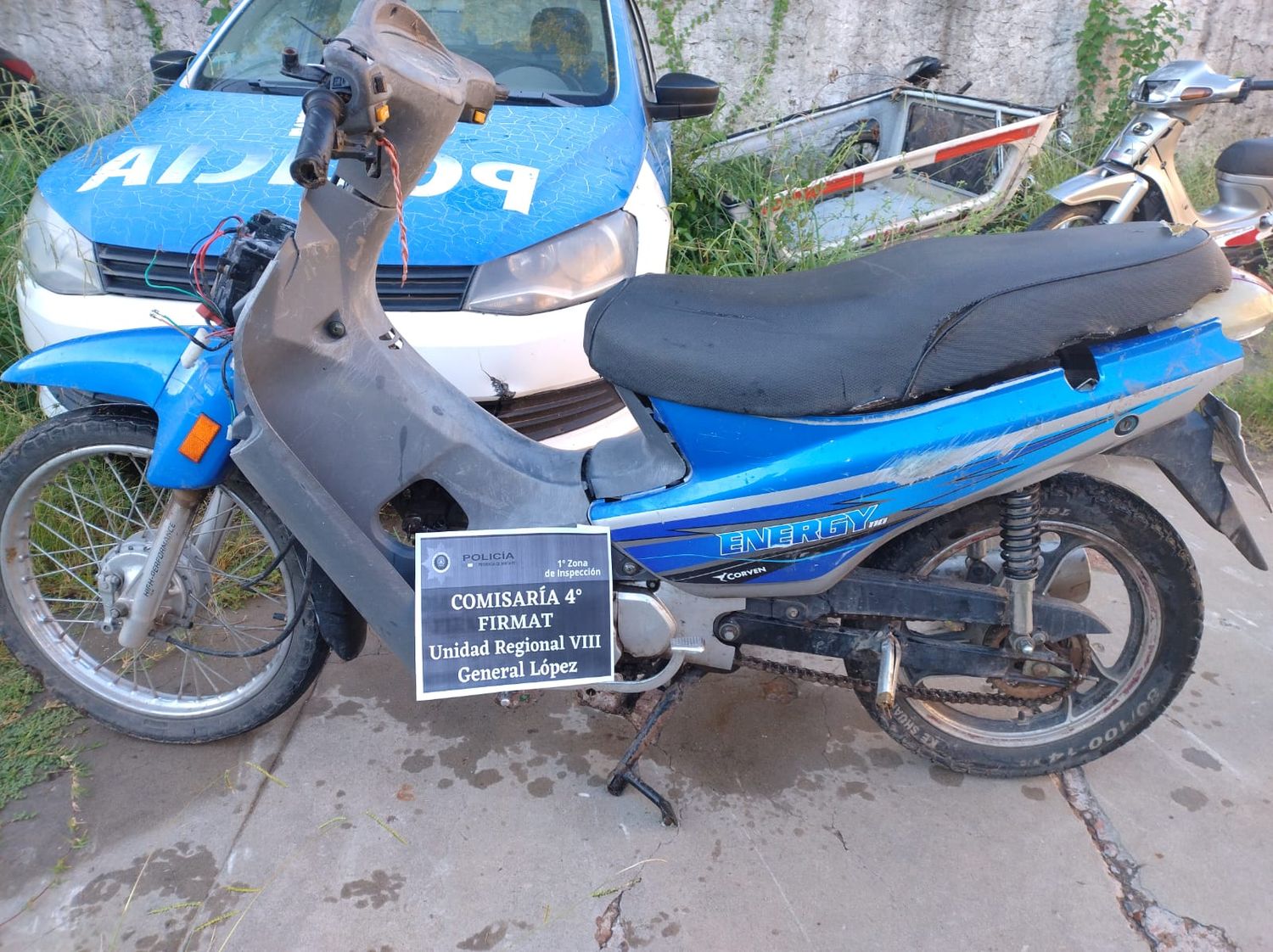 Firmat: detenido por robar dos motocicletas