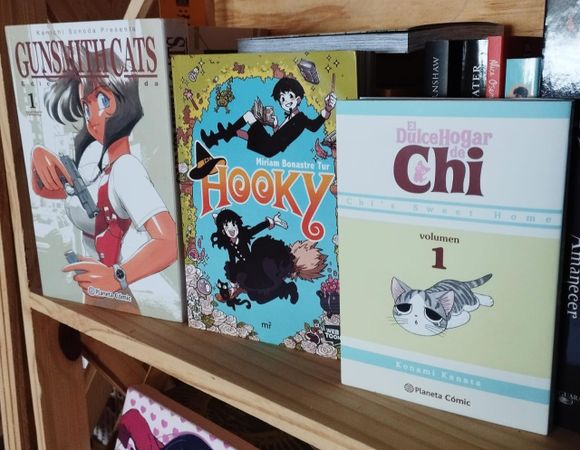 Suelta de mangas y cómics en el centro de San Pedro