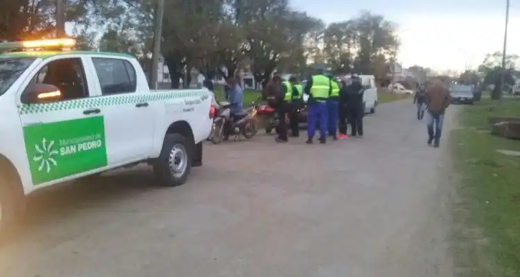 Operativos de tránsito en Gobernador Castro: 6 motos secuestradas