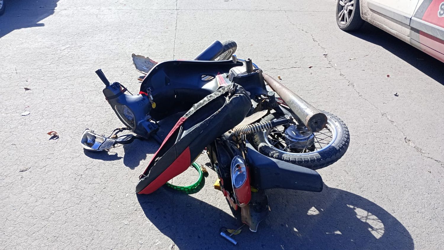 moto accidente