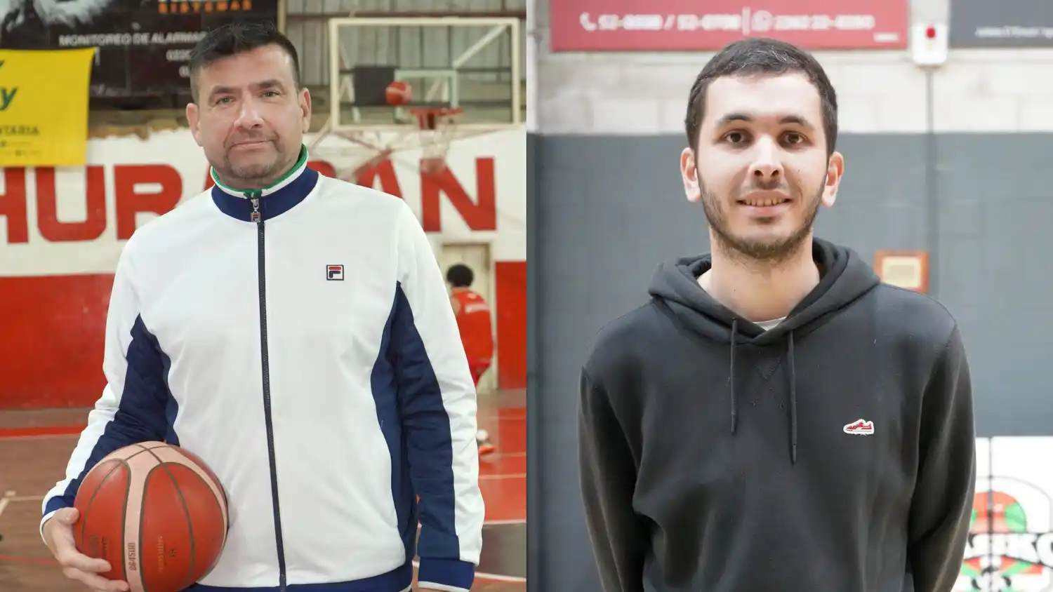 Entrenadores finalistas. Carlos Verge (Huracán) y Manuel González (Centro Basko)