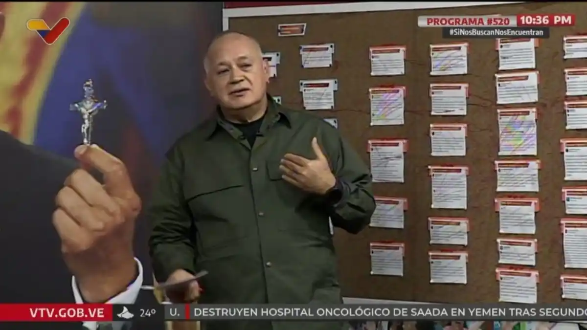 Diosdado Cabello vincula a María Corina Machado con plan para atacar el sistema eléctrico