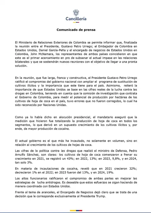 Cancillería Colombia