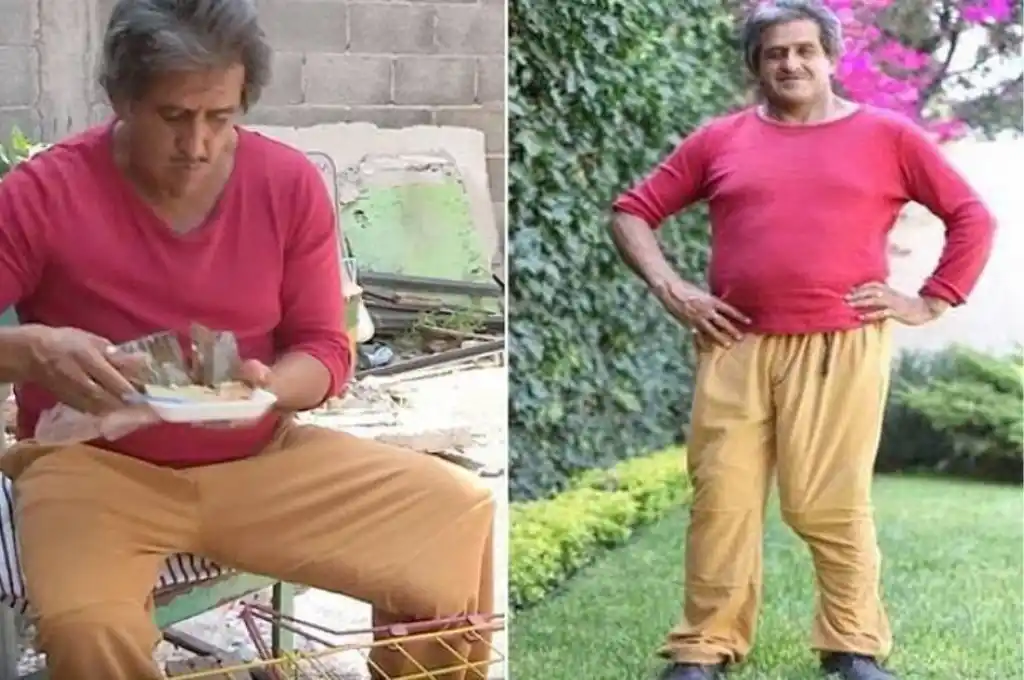 No puede dormir boca abajo y para estar cómodo ata su miembro a la pierna.