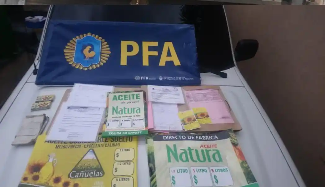 Tras dos allanamientos en Cañuelas y Tres de Febrero, desarticularon una banda que vendía aceite comestible adulterado