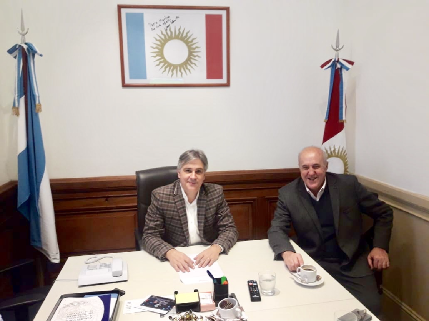 Las Varillas: Chiocarello se reunió con Martín Llaryora