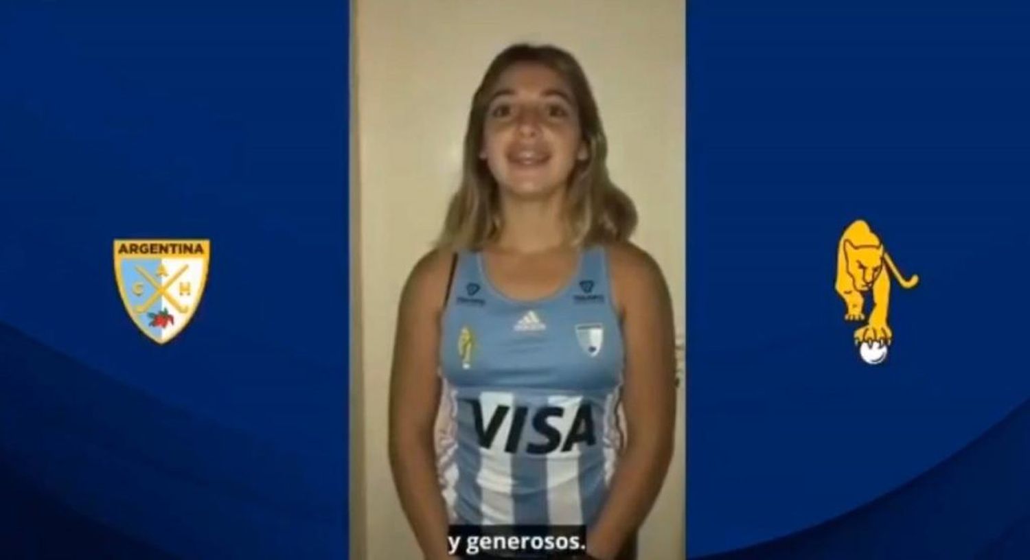 Brisa Bruggesser y un mensaje de Las Leonas que invita a "ponerse la misma camiseta"