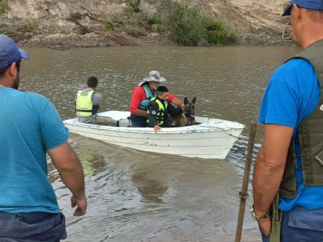 K-9 Gualeguay colaboró en la búsqueda de un joven desaparecido en Tala