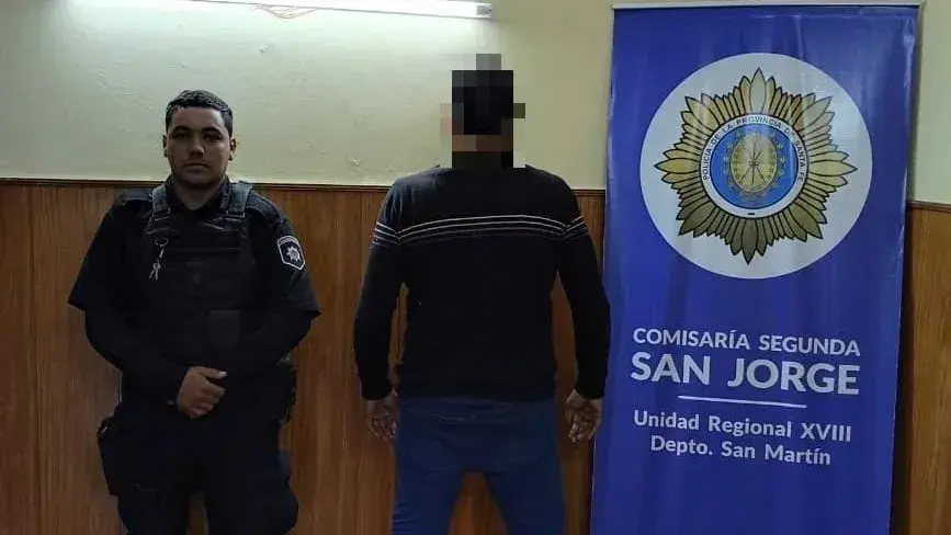 Aprehendieron a un hombre en San Jorge por un hecho de violencia: tenía una escopeta y una cuchilla