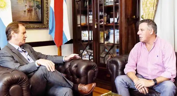 Bordet abordó la agenda  del año con el titular del  Instituto del Seguro