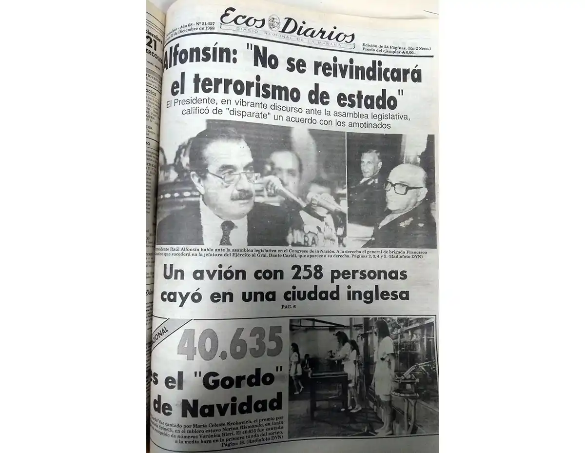 Jueves 22 de diciembre de 1988