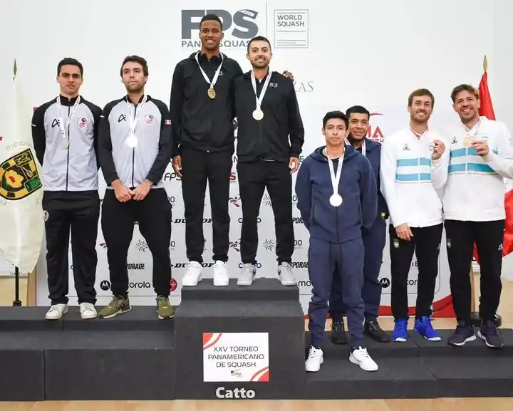 Panamericano de Squash - Antonella Falcione y Leandro Romiglio - 2