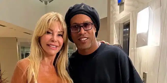 El encuentro entre Graciela Alfano y Ronaldinho