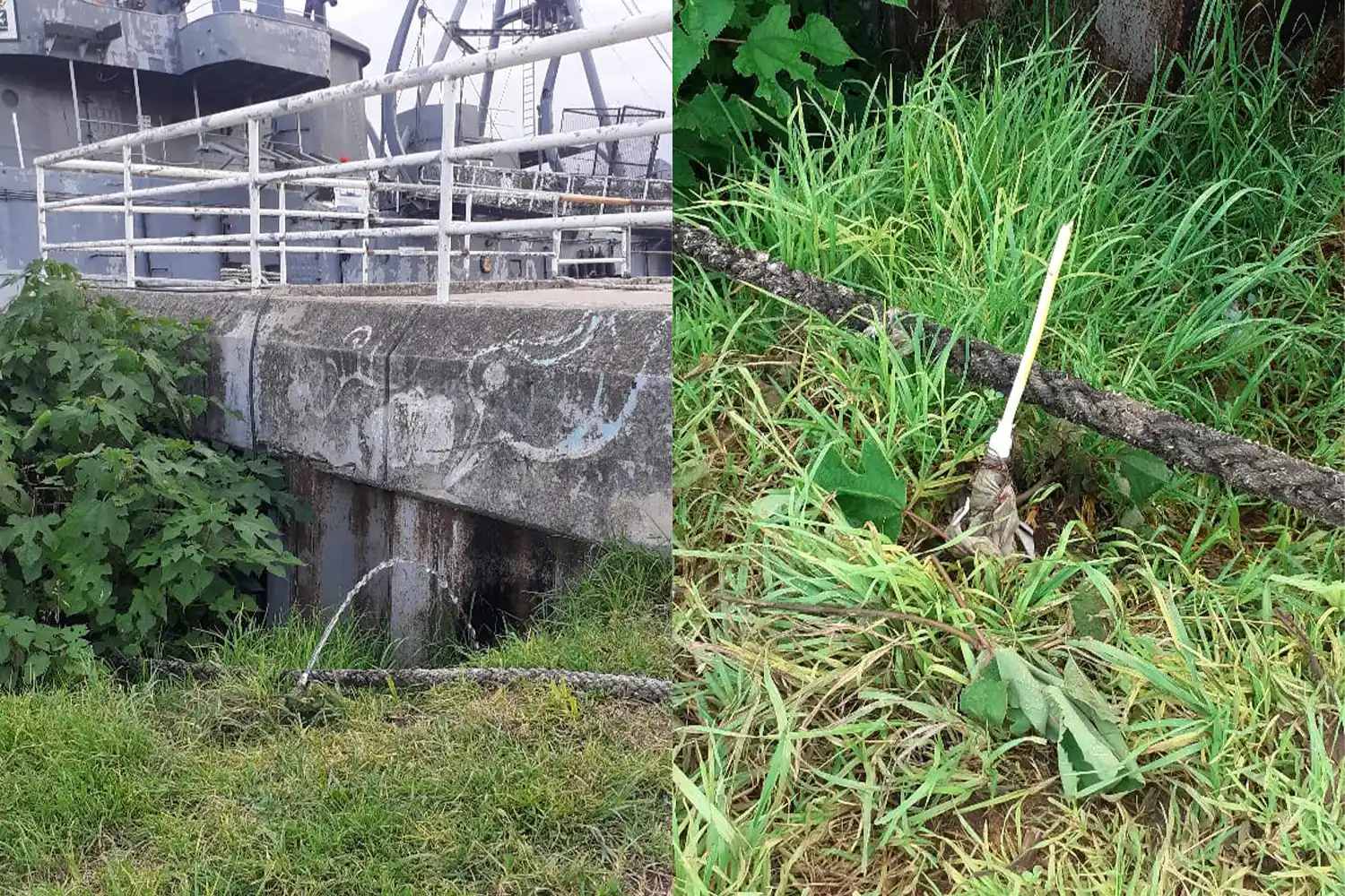 Pérdida de agua en el Buque Museo General Irigoyen