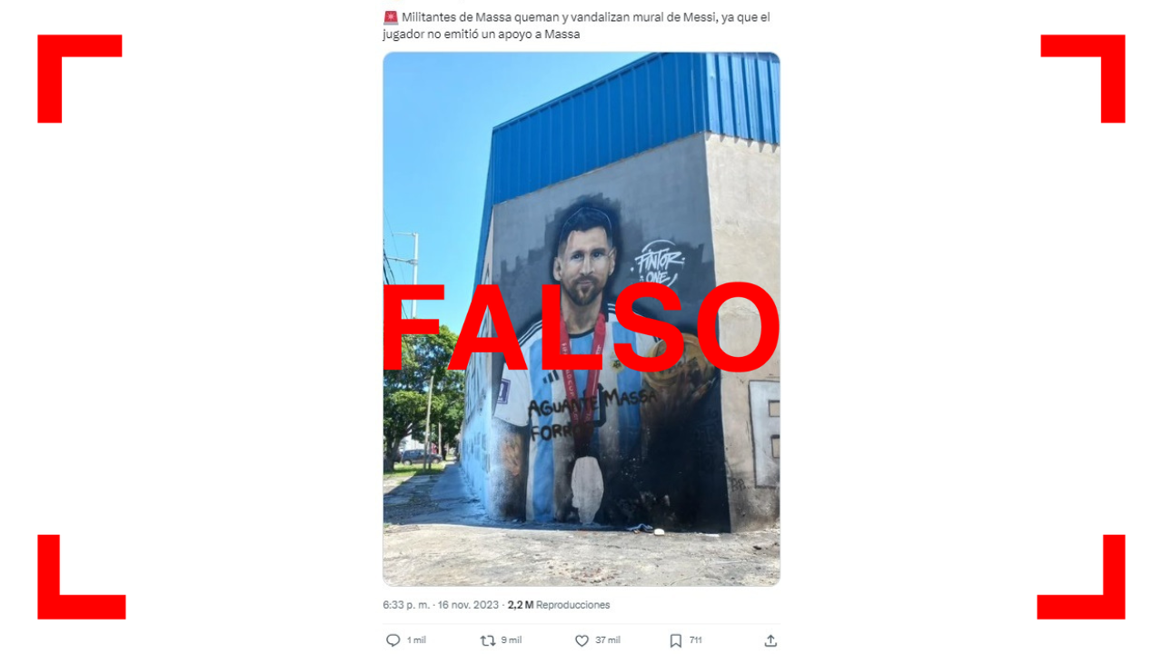 La obra se encuentra en Villa Ballester.