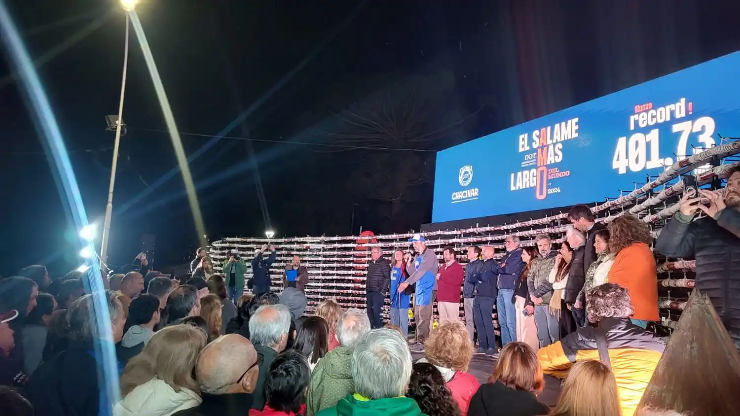 Chacinar. Presentación del salame más largo