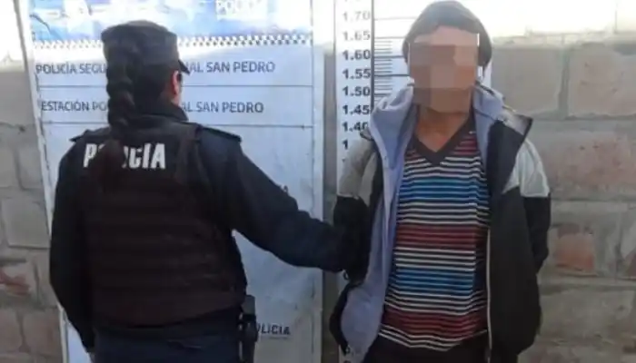 El delincuente quedó aojado en el calabozo de la Comisaría.