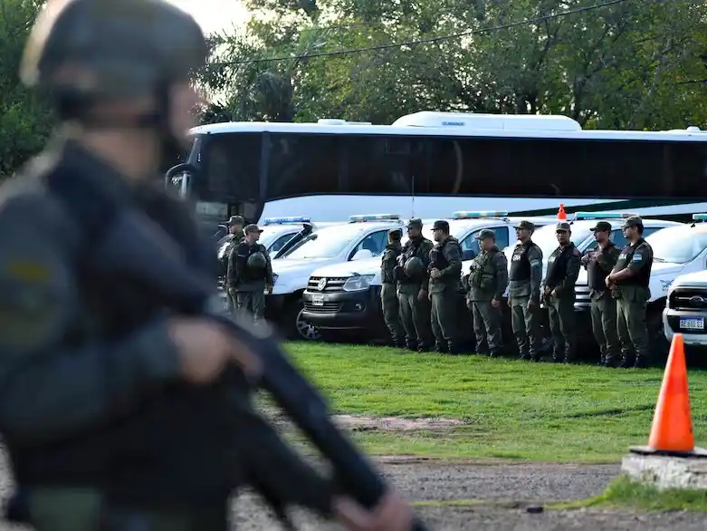 Fuerzas federales en territorio santafesino.