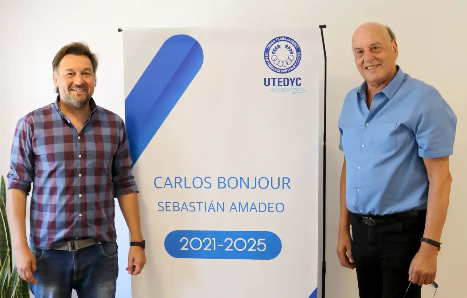 Sebastián Amadeo en el Secretariado Nacional UTEDYC