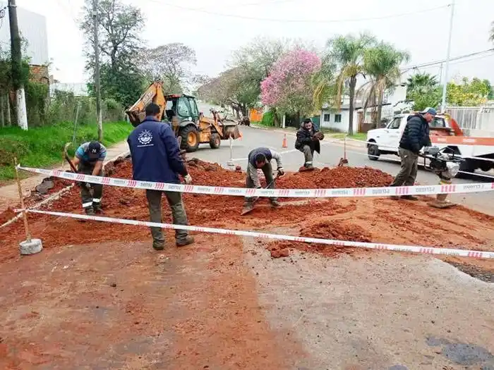Continúan los trabajos de  recuperación de la trama vial