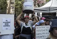 La UTEP realizó un "Ollazo Nacional" en las puertas de Capital Humano