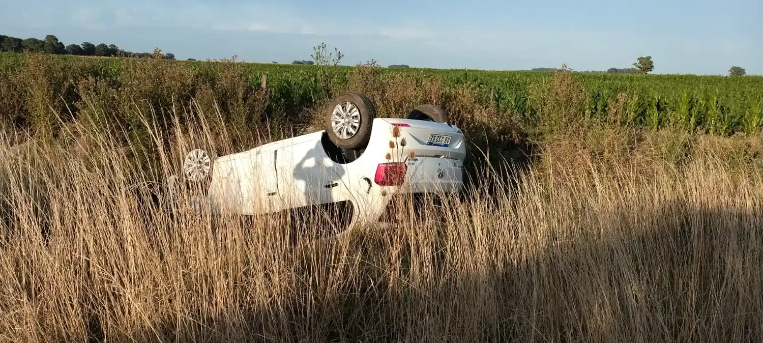 Vecino de La Dulce sufrió heridas tras un vuelco