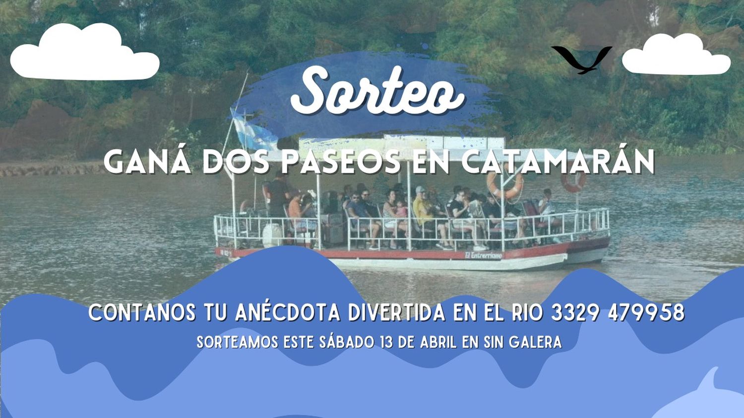 Sorteos en Sin Galera: ganá dos paseos en catamarán