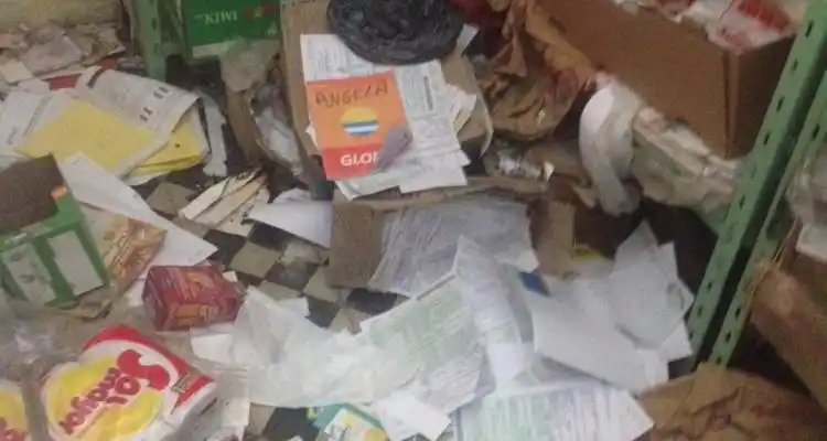 Bajaron por la claraboya para robar una verdulería