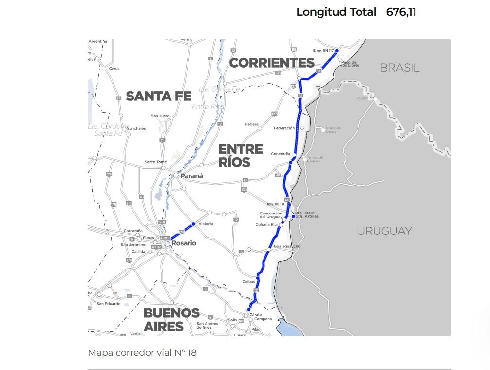 Vialidad toma posesión del Corredor Vial 18