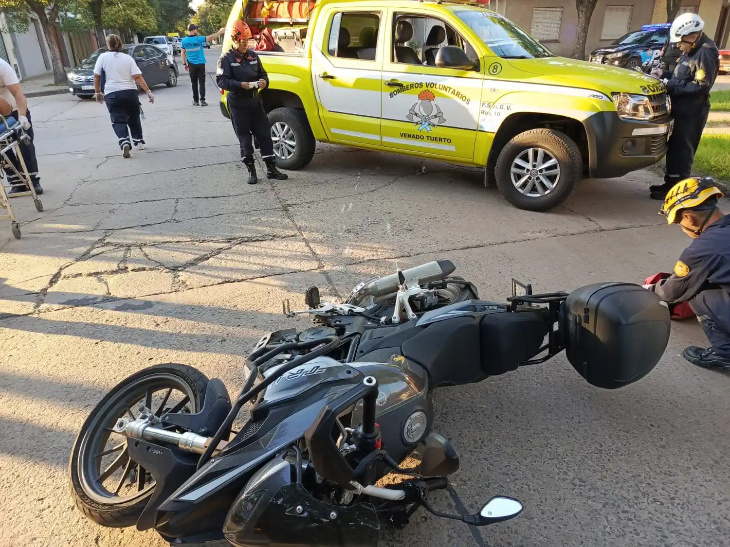 Moto accidente