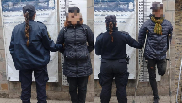 Aprehendieron a una pareja con marihuana en la vía pública