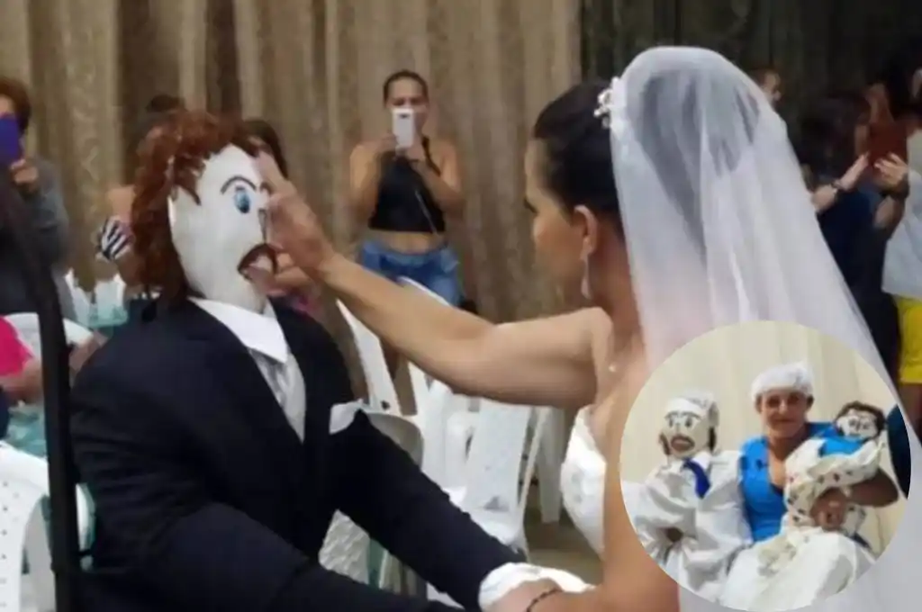 Brasil: una mujer se casó con un muñeco de trapo y juntos tuvieron un hijo