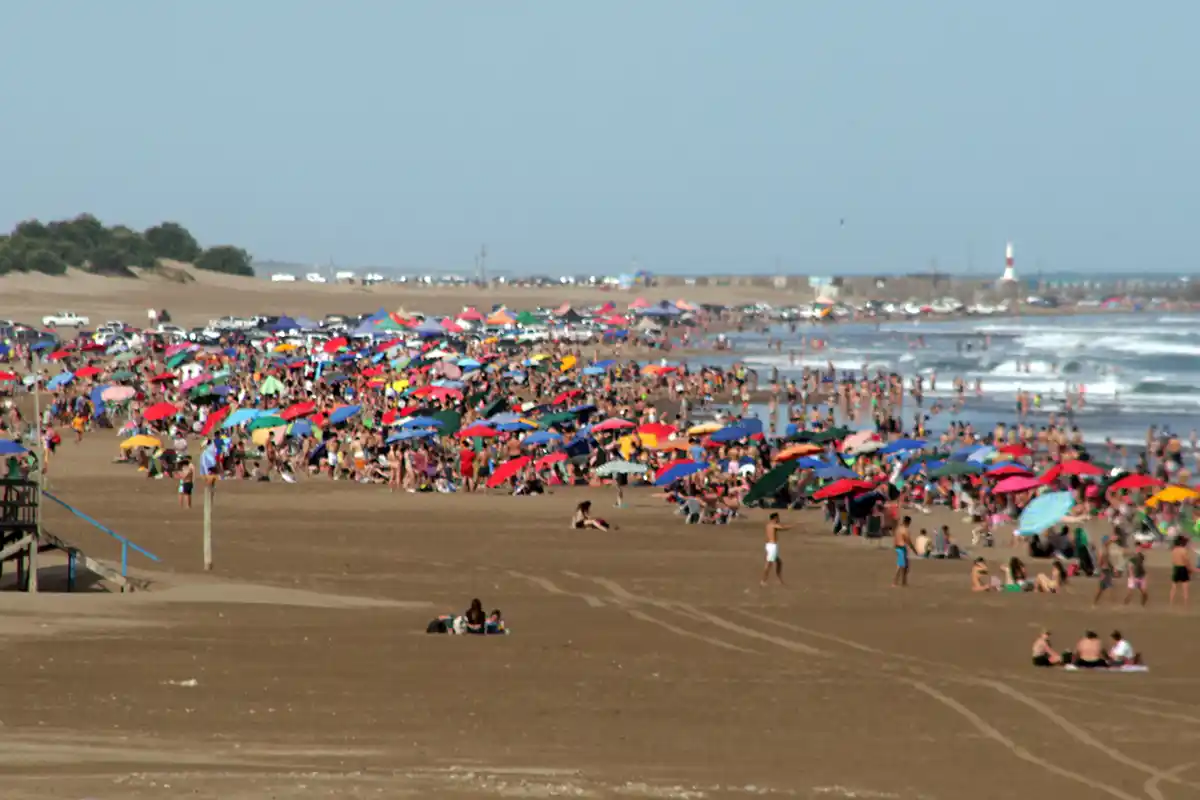 Como en verano. Se disfrutó de la playa