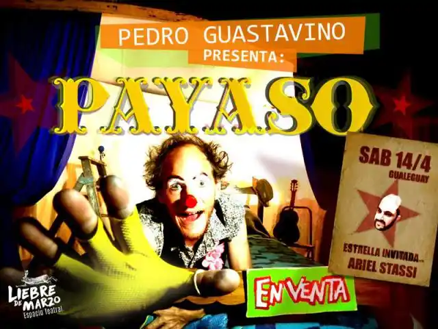 PAYASO - En Liebre de Marzo-este 14 de abril a las 22:30 hs


